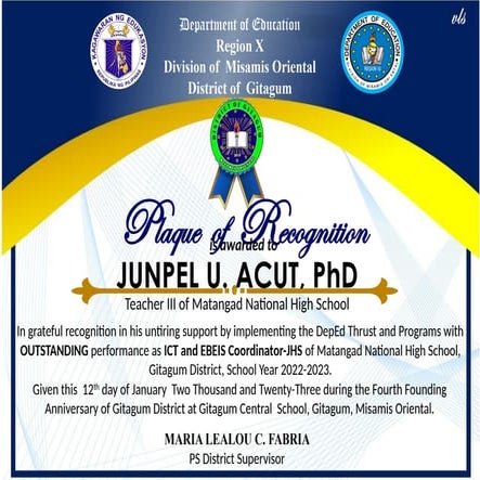 sample grade slip for the deped high school | DOCX