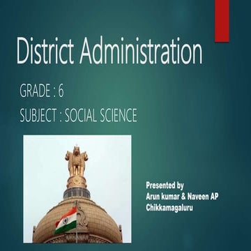 District administration grade 6