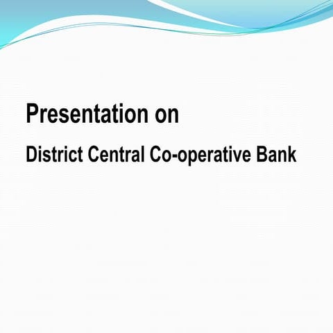 District central cooperative banks (dccb