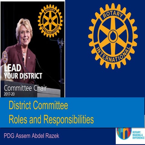 District committee roles and  responsibilities