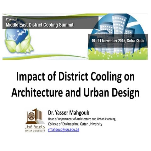 District Cooling and Architecture