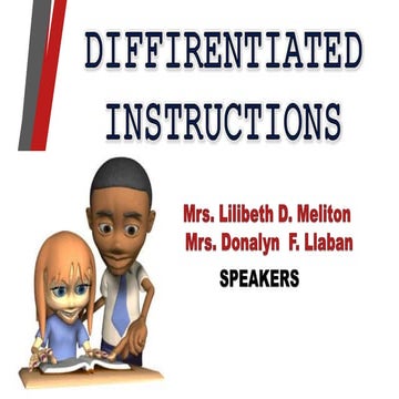DIFFERENTIATED  instructios