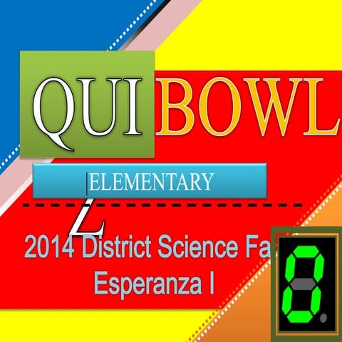 District science quiz bowl 2014