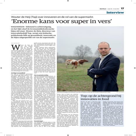 Distrifood Interview - Enorme kans voor supers in vers-bewerkt