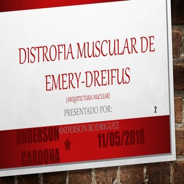 Patologia distrofia muscular | PPTX