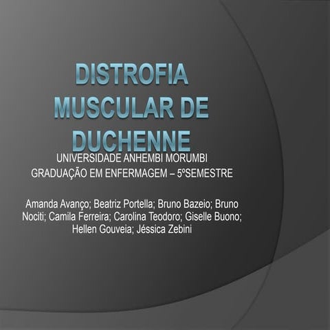 Distrofia muscular de duchenne | PPTX