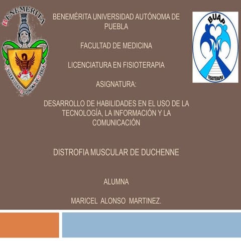 Distrofia muscular de duchenne | PPTX