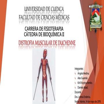 Distrofia muscular de duchenne | PPTX
