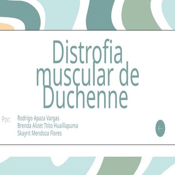 Distrofia muscular de duchenne | PPTX