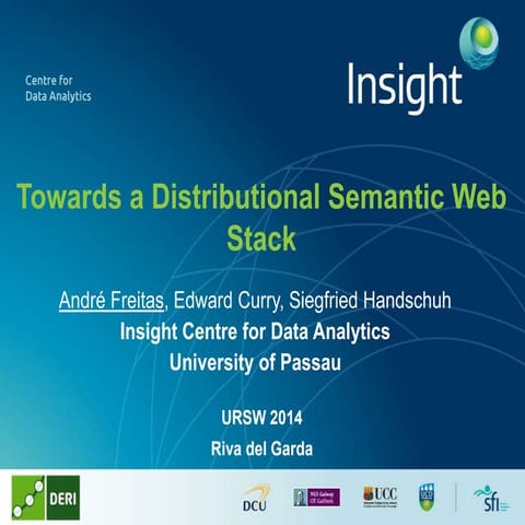 Towards a Distributional Semantic Web Stack
