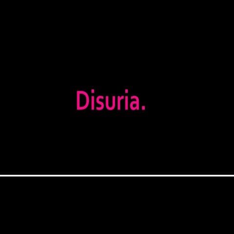 Disuria | PPTX