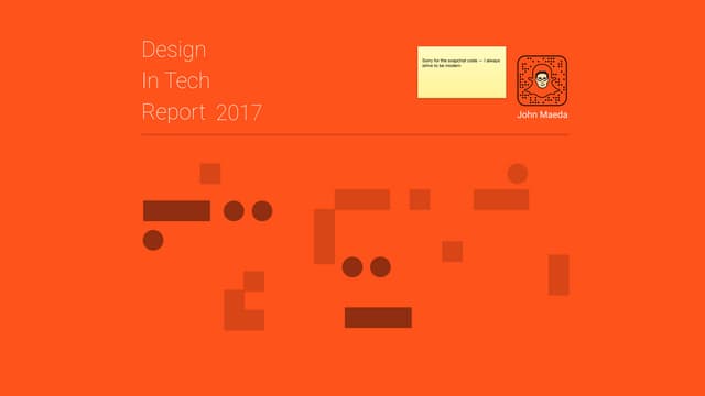 Design in Tech Report 2017