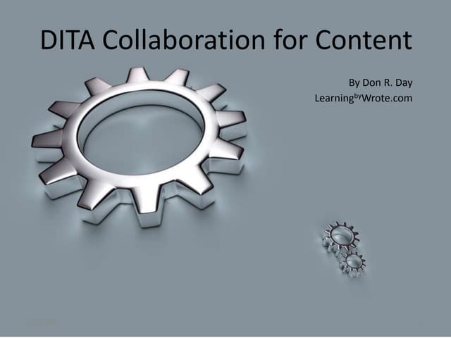 DITA Collaboration for Content