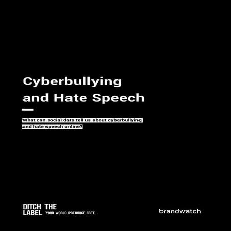 Cyberbullying and Hate Speech