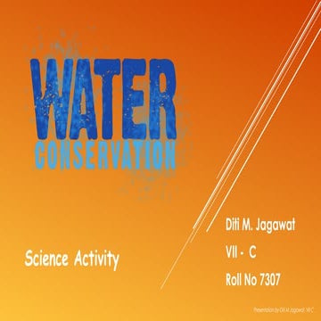 Water Conservation ppt presentation