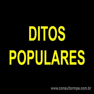Ditos populares