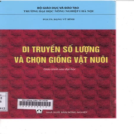Di truyền số lượng và chọn giống vật nuôi (Giáo trình sau đại học).pdf