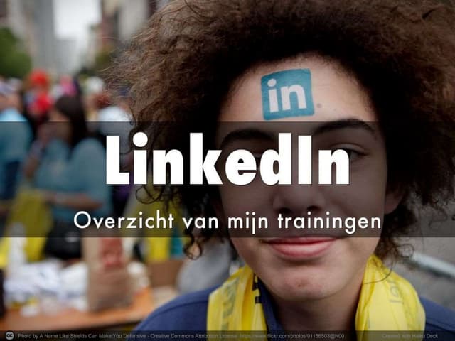 Dit zijn mijn trainingen over LINKEDIN