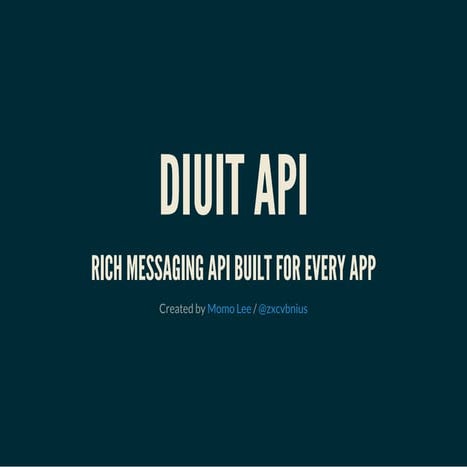 Diuit API Overview