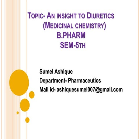 Diuretics  by sumel ashique