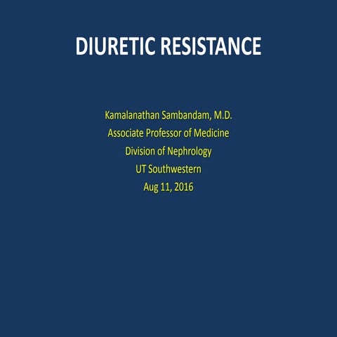 Diuretic resistance  im lecture series 2016