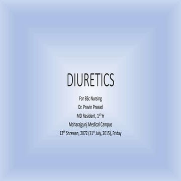 Diuretics