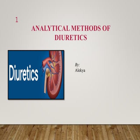 analytical methods of Diuretics | PPTX