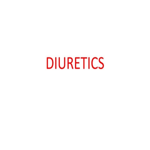 Diuretics