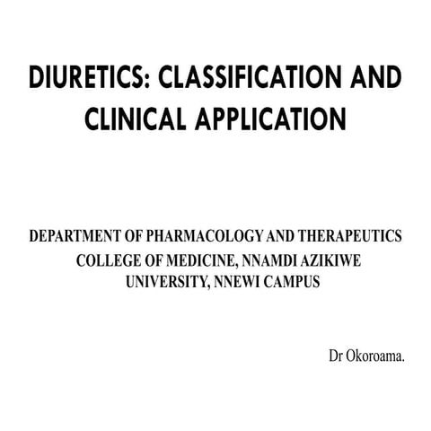 Drug Treatment Diuretics—Pharmacology.pptx