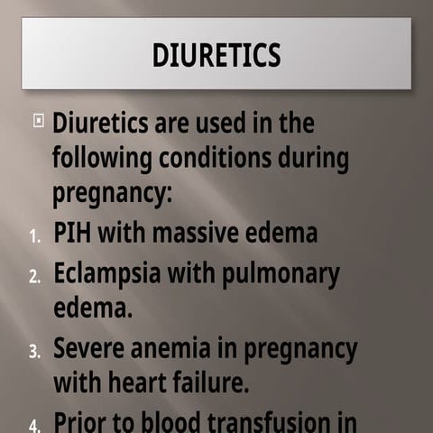 diuretics and nursing management of diuretics