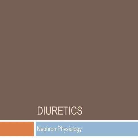 Diuretics