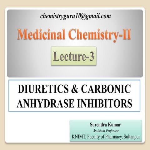 Diuretics and CA inhibitors