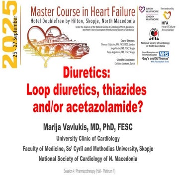 role of diuretics in the management of congestive heart failure | PPTX