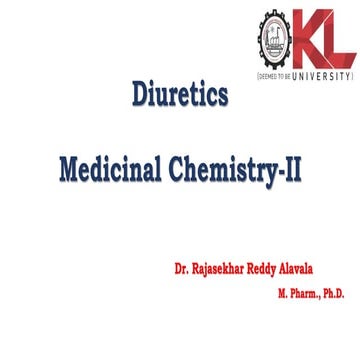 Medicinal Chemistry of Diuretics