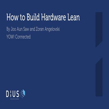 How to Build Hardware Lean