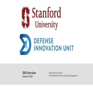 DIU Presentation to Stanford TIGPC Class 10.19.21
