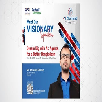 Dream Big with AI || Agents for a Better Bangladesh