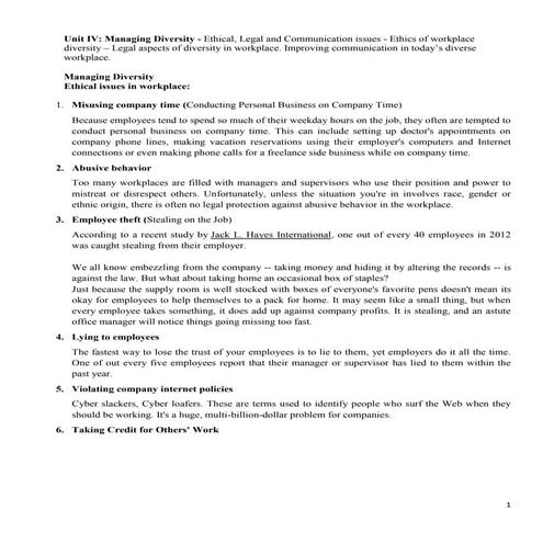 Managing diversity in workplace mod 4