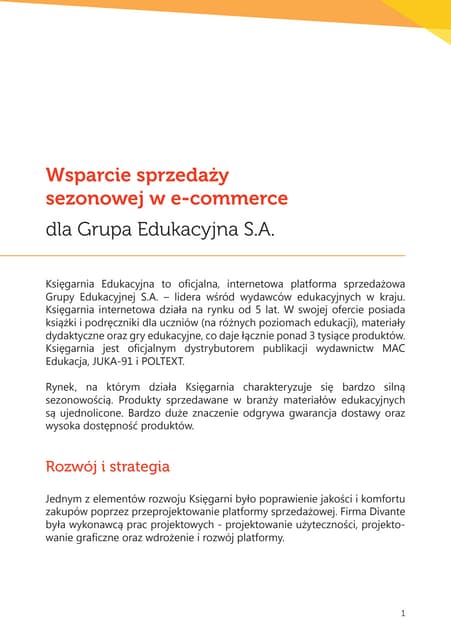 Wsparcie sprzedaży sezonowej w e-Commerce