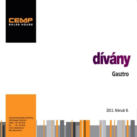 Dívány gasztro médiaajánlat