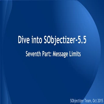 Dive into SObjectizer 5.5. Seventh part: Message Limits