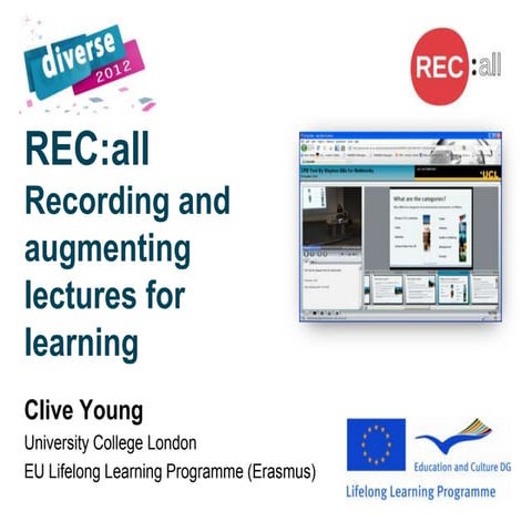 REC:all Recording and augmenting lectures for learning