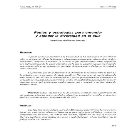 Diversidad en el aula | PDF