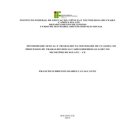 Diversidade sexual e trabalho na sociedade de classes