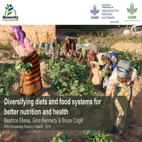 Diversifying diets and food systems | PPTX