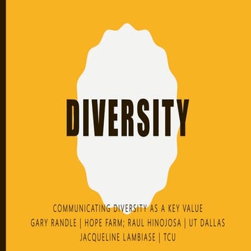 Diversity and inclusion