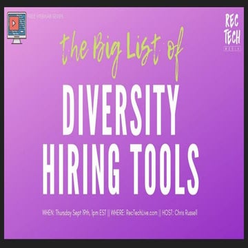 List of Diversity Hiring Tools and Sites