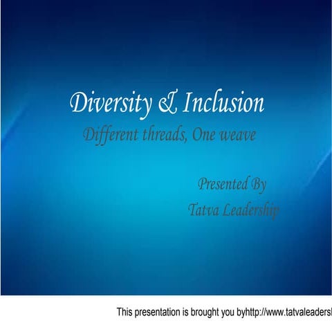 Diversity and inclusion