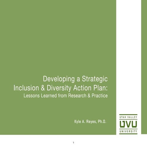 University of Utah's Diversity and inclusion webinar overview