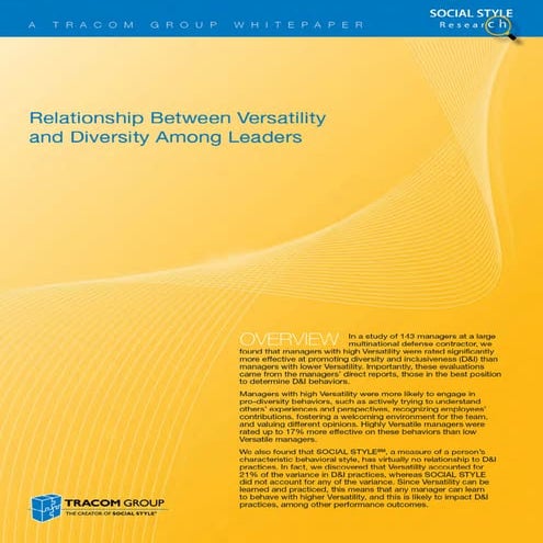 Diversity and Leadership Whitepaper